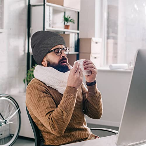 Run Brain Go Fall Winter Beanie Hats For Men Women Knitted Caps (Dark Gray&Blue) #TOP4