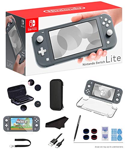 Newest Nintendo Switch Lite - Gray Game Console, 5.5Γ’β¬Β LCD Touch 1280x720 Screen, Built-in +Control Pad, WiFi, Bluetooth with GalliumPi 10-in-1 Bundle Newest Nintendo Switch Lite - Gray Game Console, 5.5Γ’β¬Β LCD Touch 1280x720 Screen, Built-in +Control Pad, WiFi, Bluetooth with GalliumPi 10-in-1 Bundle