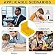 Sticky Notes Organizer, Zettelbox Desk Organizer Notizzettel-Boxen, Zettelbox mit 2 Text Marker Klebezettel Abroller Haftnotizen Kunststoff Box, 2 Sätze, Gelb