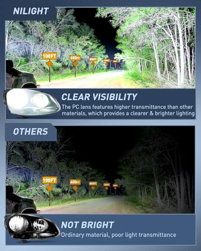 Image of Nilight Headlight Assembly Compatible with Volkswagen Jetta 2005-2010