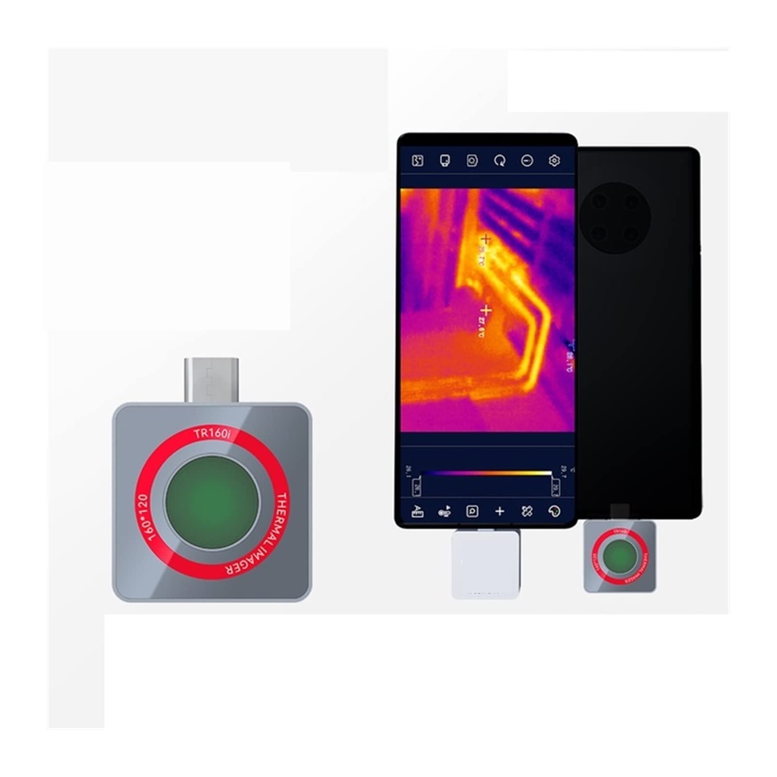 Kamera Termowizyjna, Kamera termowizyjna do telefonu komórkowego Kamera termowizyjna o wysokiej rozdzielczości Kamera termowizyjna o wysokiej czułości do naprawy RęCzna Kamera Na Podczerwień(256i)