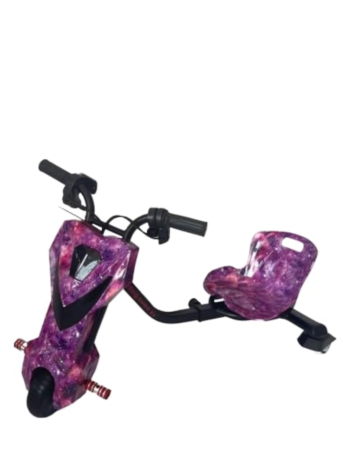 TechPlus Kids Electric Ride-On Drifting Trike - Spider-Themed Battery Operated Trike with LED Lights, Music, and 360° Spin - Fun Electric Scooter for Boys & Girls Ages 1-7 Years Old (Purple)