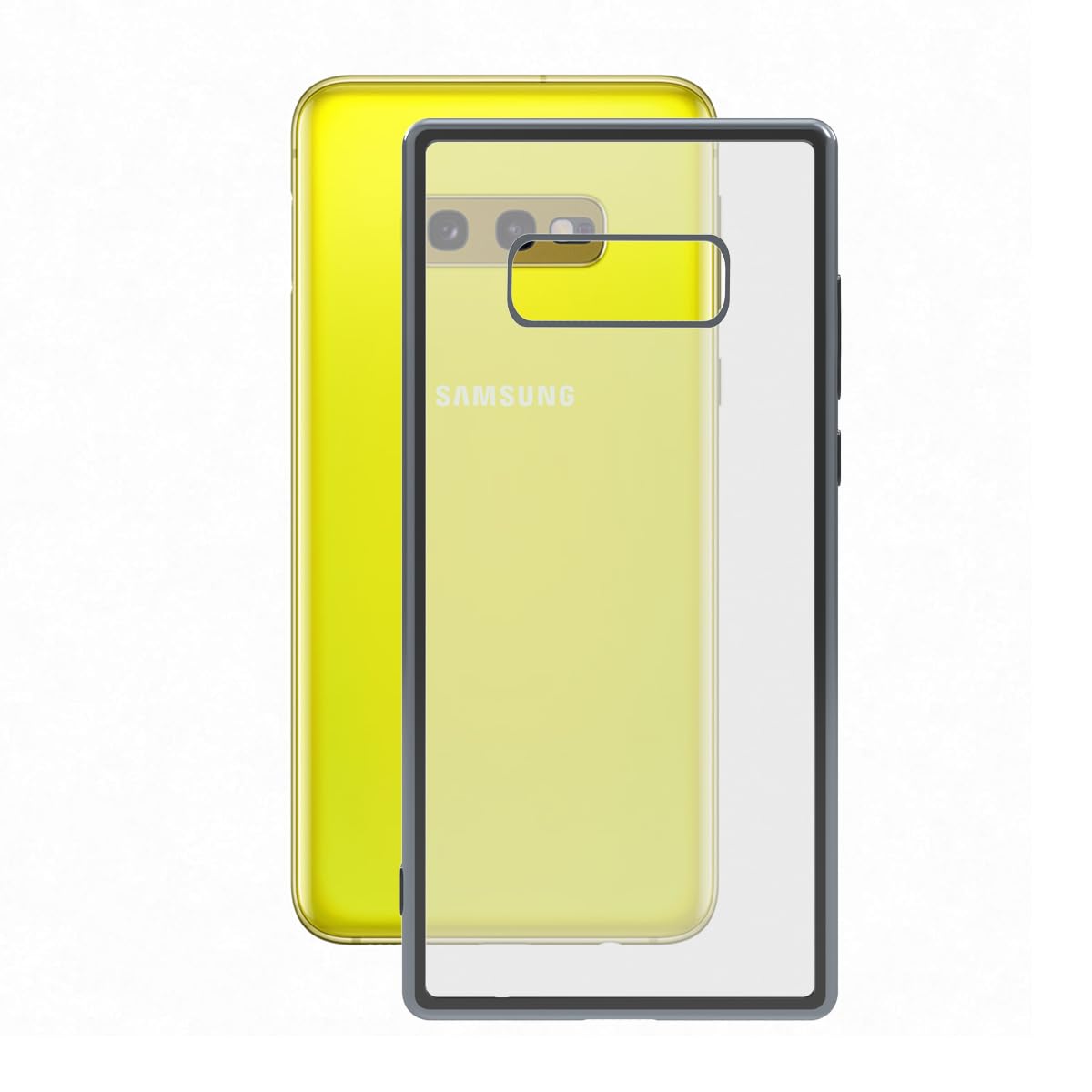 KSIX smart your tech Galaxy S10E Case, Semi-Rigid, Transparent