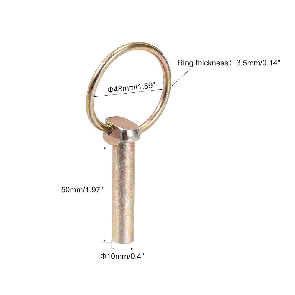 Amazon.co.jp: uxcell リング付きリンチピン トレーラーピン詰め合わせ