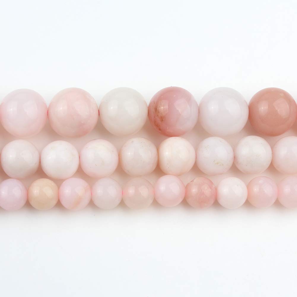 Koraliki miłości naturalny różowy opal kamień koraliki 6 mm okrągły luźny kamień szlachetny