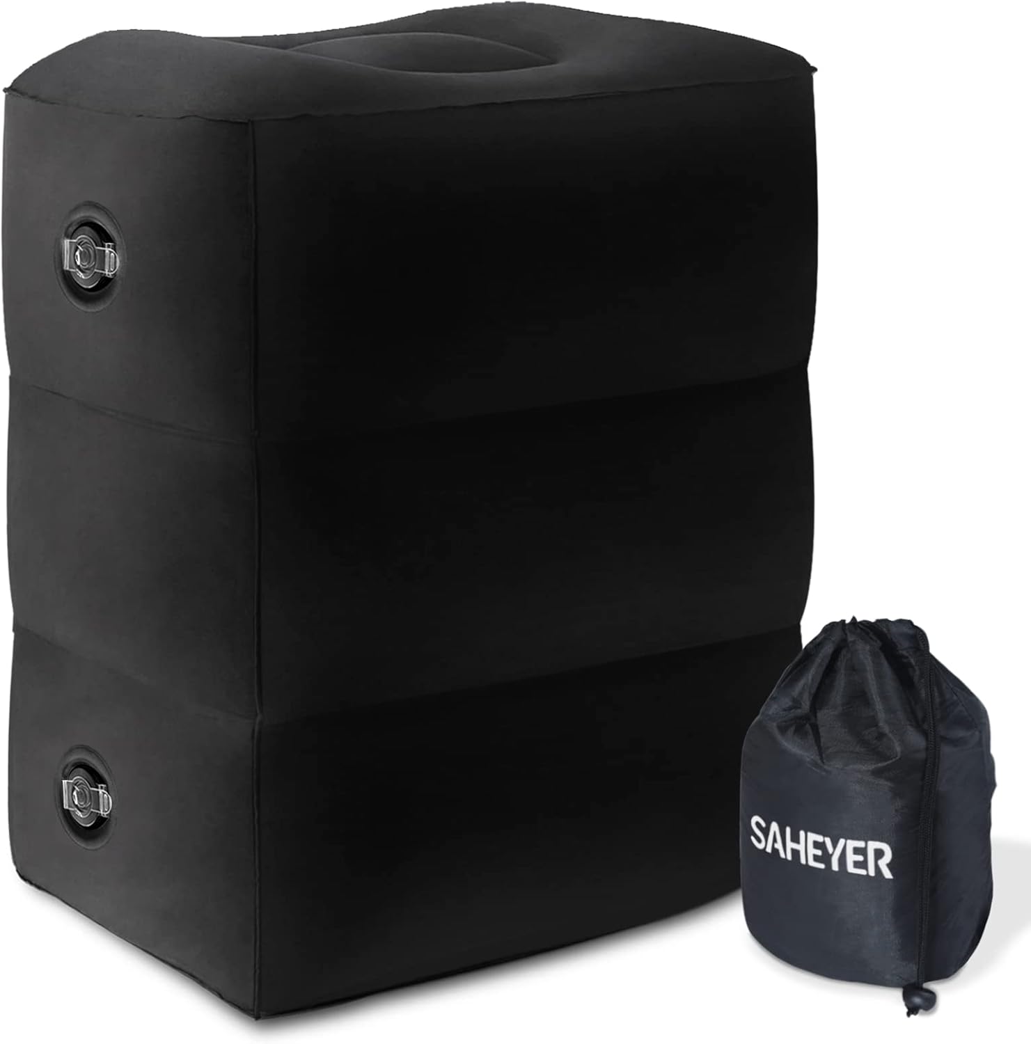 SAHEYER Inflatable Footrest for Travel with Adjustable Height, Perfect