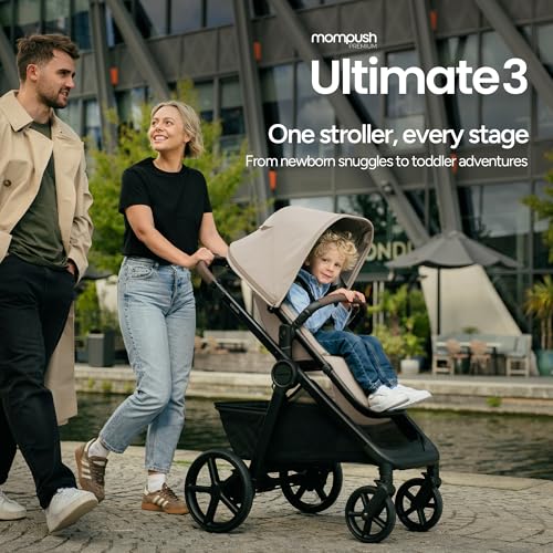 Image of Mompush Ultimate 3 Full-Size Stroller with Bassinet, Newborn to Toddler