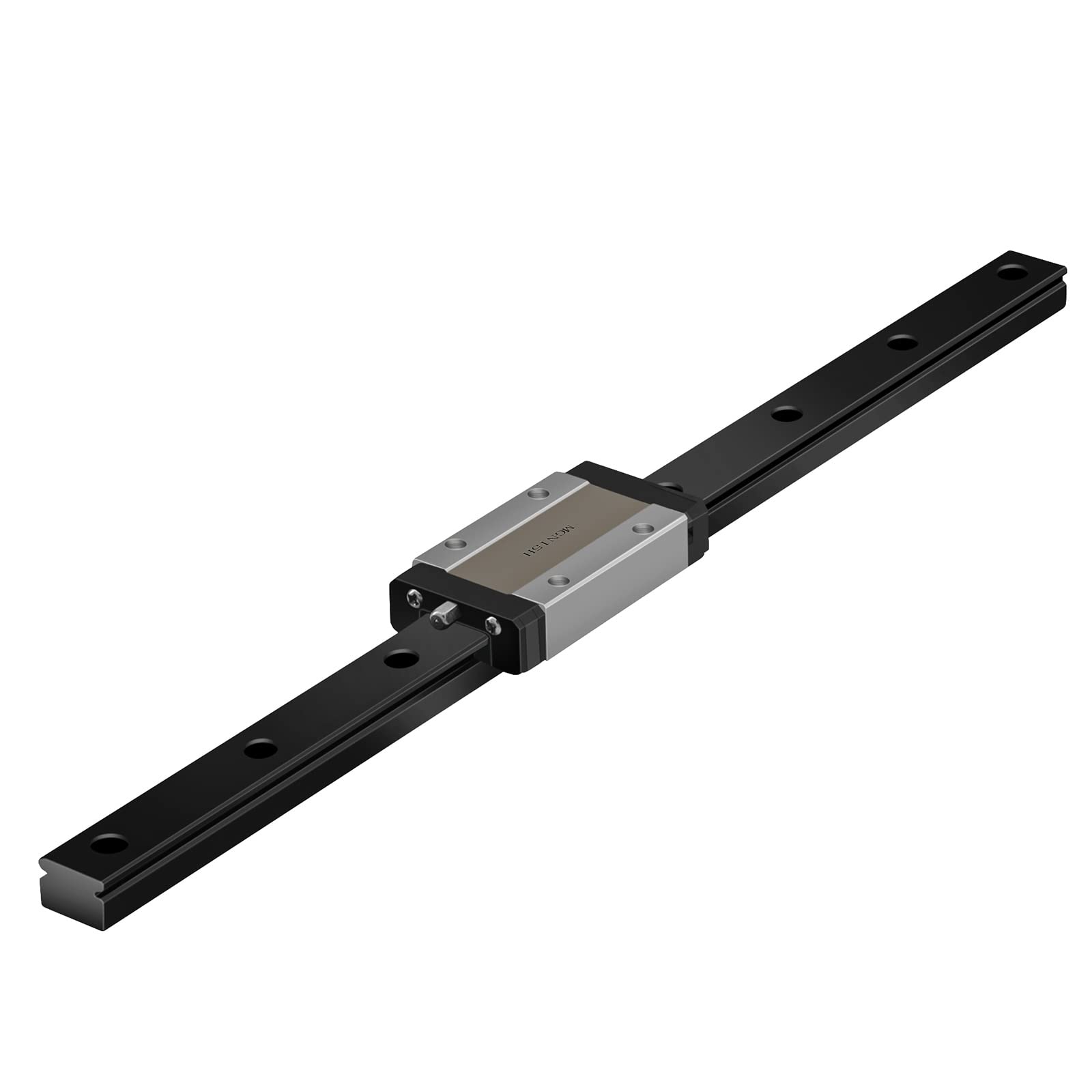 Schwarze Beschichtung MGR Schiene MGR12 Miniatur-Linearführung 350 mm mit MGN12H Schlitten, geeignet für 3D-Drucker CNC (350mm,MGN12H,1)