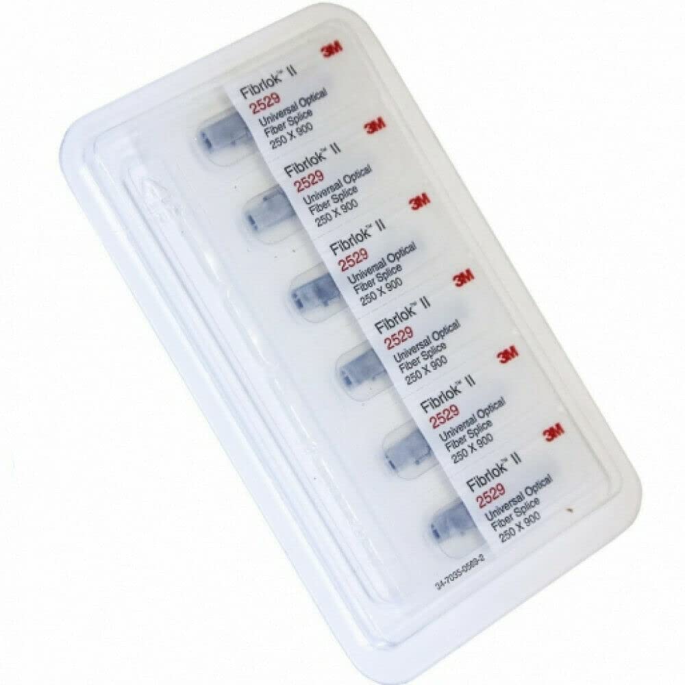 6 Pcs of Fibrlok II 2529 Universal Optical Fiber Splice 250x900 um