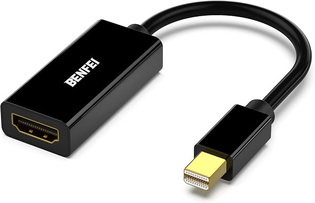 Mini DisplayPort to HDMI Adapter, BENFEI Mini DP(Thunderbolt) to HDMI Adapter Gold-Plated Cord for MacBook Pro, MacBook Air, Mac mini, Microsoft Surface Pro 3/4, etc