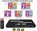 Honor Digital Techs HDMI 4x1 Quad Multiviewer, Screen Splitter, 4 in 1 out with Seamless Switch and IR Remote Control Ultra HD 1080P 3D HDMI 1.3a for Gaming/Restaurant/Bars/Exhibition/Surveillance etc