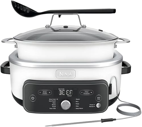 Ninja Foodi PossibleCooker PRO Plus con sistema de cocina inteligente 11 en 1, color blanco