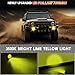 qobsos Fog Light Lamp Pair For 2015-2018 Jeep Renegade Yellow Lens Bumper Replacement,55W,3500k,pack of 2