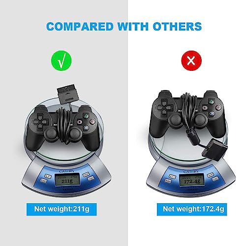 Finera FR-000001 Wired Gaming Controller For Ps2 Console, Double Shock Vibration Video Game Controller Compatible thumb #3