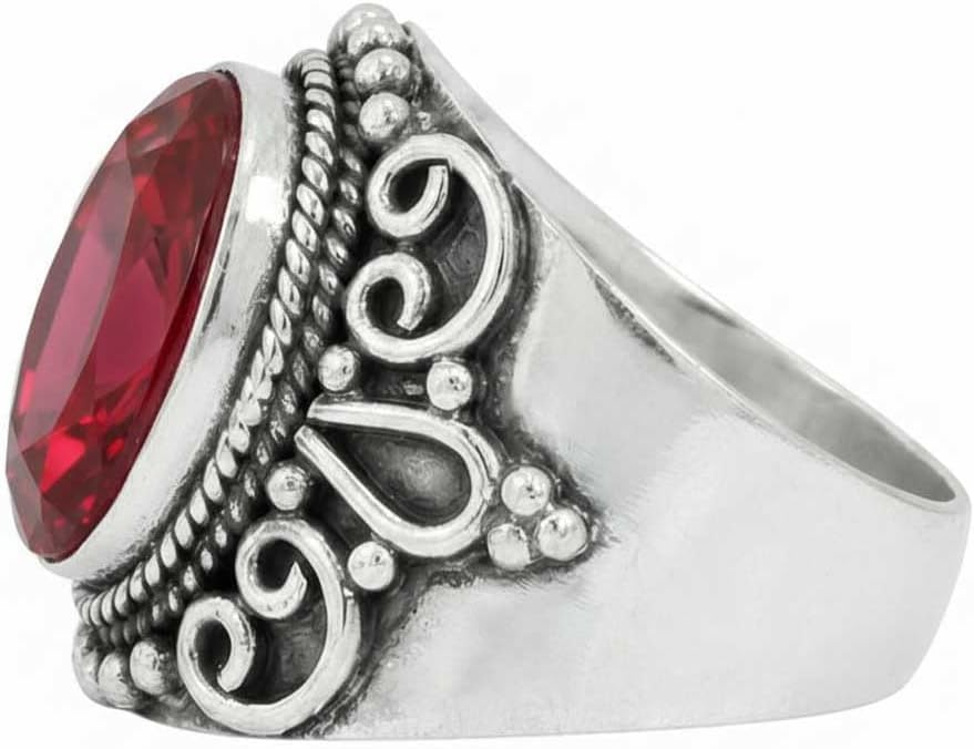 Amethyst, Labradorite, Rose Quartz, Tiger Eye Oval Handmade Ring 925 Sterling Silver Plated Boho Natural Gemstone Jewelry For Women