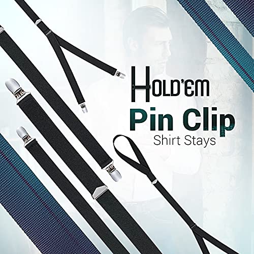 Hold’em Pin Clip Shirt Stays Hold Shirts In Place - Straight #TOP6