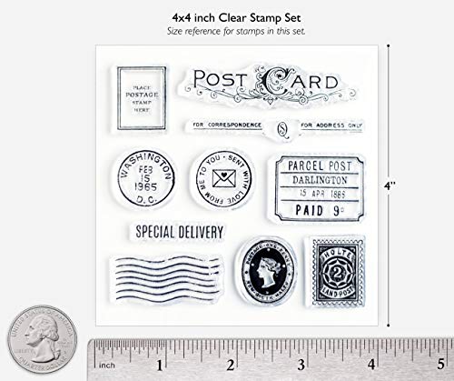 Special Delivery Clear Stamps 4X4 Inch By Wintertime Crafts For Scrapbooking, Art Journals And Letter Writing, Postcard And Postage Stamps #TOP2