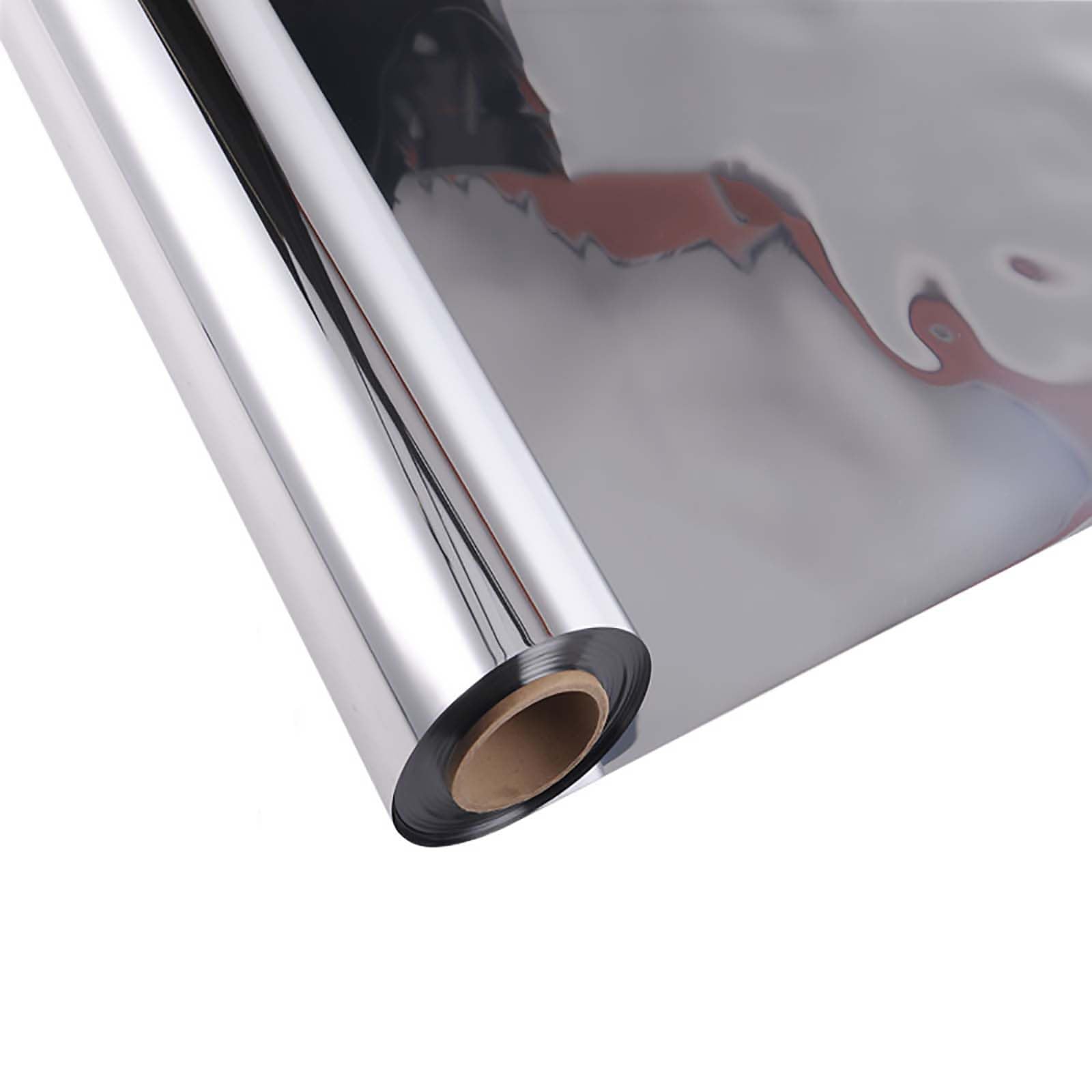 HAILM Lustrzane Jasne Przejścia dla Wesel, Aluminiowa Powłoka PET, Dwustronny Srebrny Dywan Runner Roll dla Hotelu Bar Party Church, Grubość 0,2 mm,1x20m/3.2x65.6ft