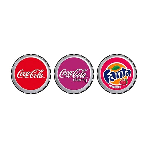 Miniatura 3 de Lip Smacker Colección Coca Cola, bálsamo labial hecho para niños - Tapones para botellas de Coca-Cola, trío