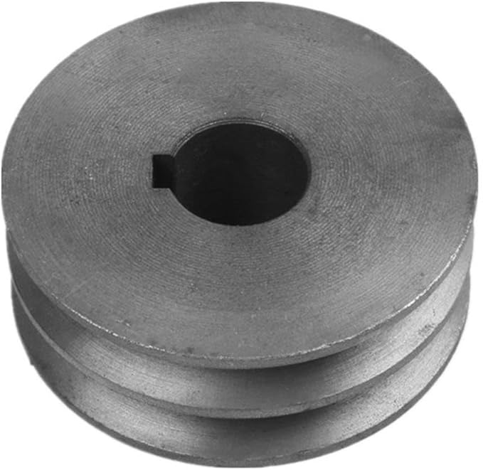 Puleggia A Doppia Scanalatura In Lega Di Alluminio | Diametri 60 E 50 Mm, Foro Da 8 A 20 Mm | Per Cinghia Tipo A/O Da 10 Mm