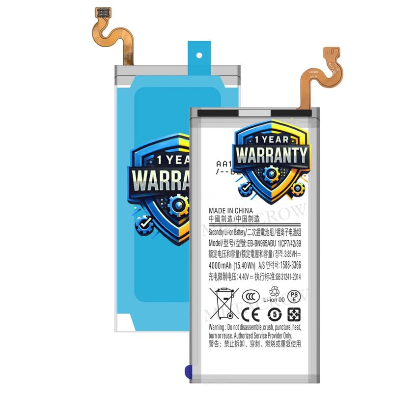 Image of Original EB-BN965ABE Battery Compatible for Samsung Galaxy Note 9 - (4000mAh) - 1 Year Warranty JK1