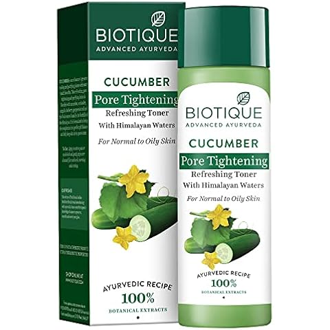 Biotique Cucumber Pore Tightening Freshener with Himalayan Waters for Normal To Oily Skin Cover