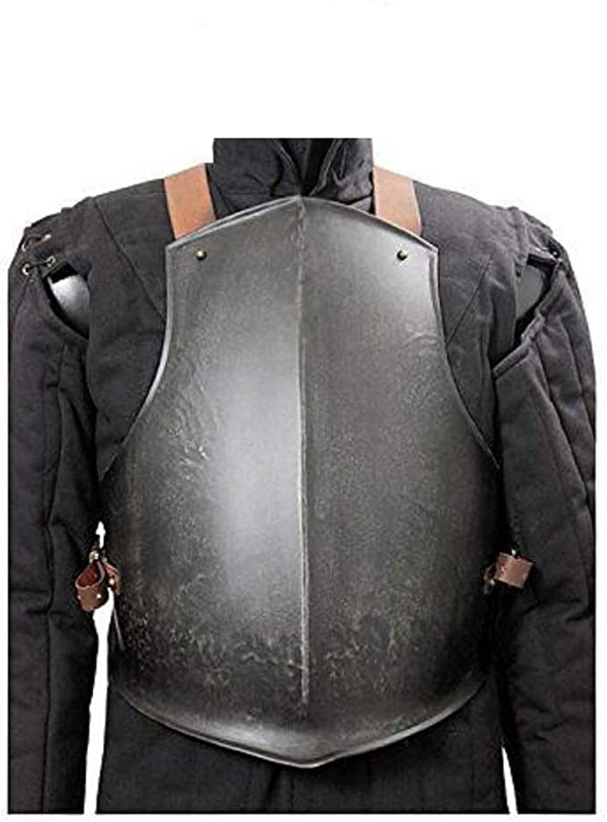 Ready for Battle Breastplate Medieval Costume - Dark Silver