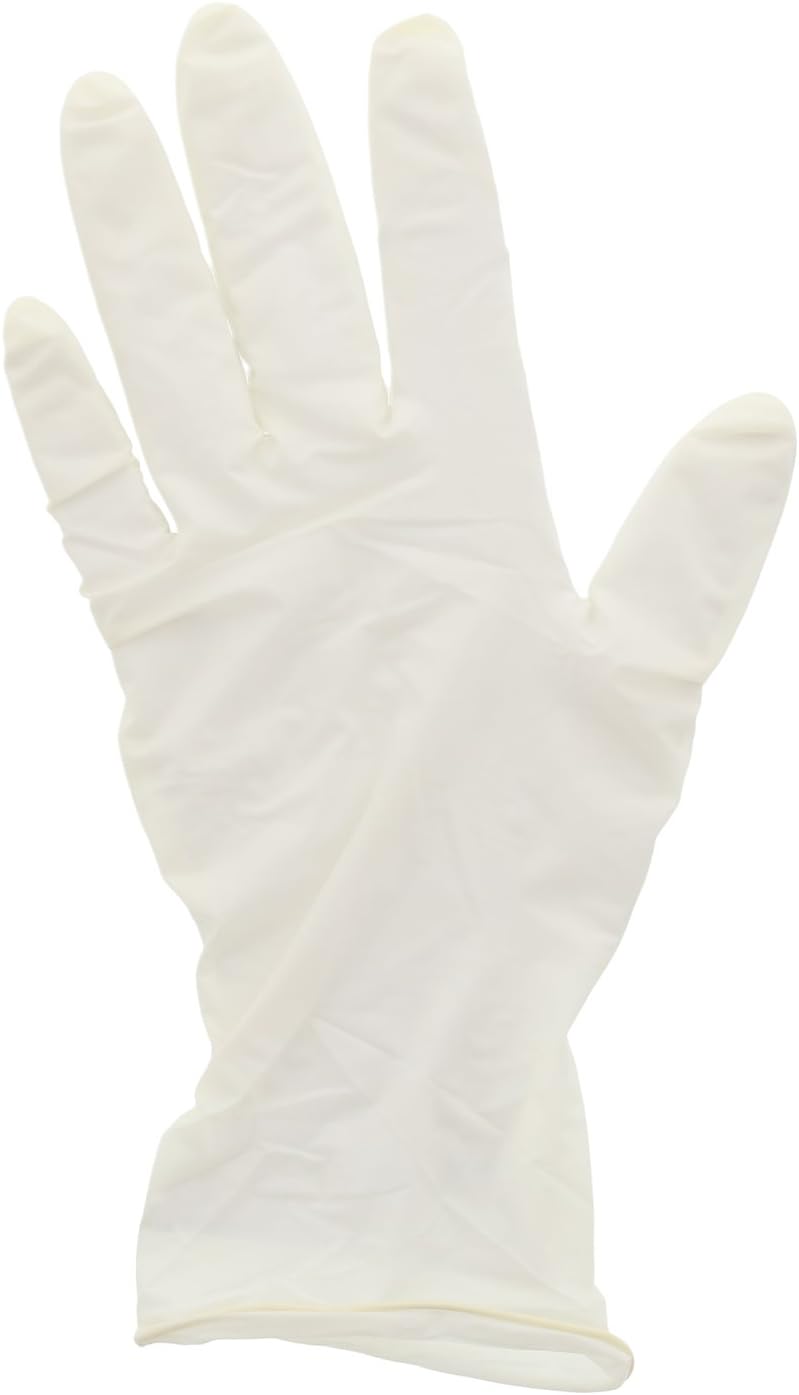 AmerCare Verge Powder Free General Purpose Latex Gloves for Cleaning and Foodservice, Extra Large, Case of 1000