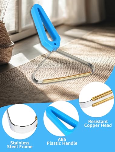Image of 2 PCS Pet Hair Removal Tool - Lint Remover, Carpet Scraper & Shaver for Carpets - Dog & Cat Hair Remover with Carpet Rake for Car,Rugs,Couch,Furniture - Fur Cleaner Tool
