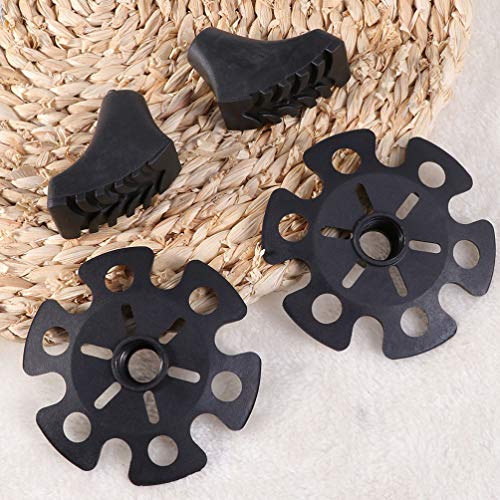 BESPORTBLE 8Pcs Cestas Pólo Caminhadas A Pé Pólo Trekking de Borracha de Substituição Dicas Pólos Tr