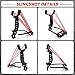 Foldable Slingshot for Hunting Powerful Slingshot with Wrist Rest and 4Pcs Replacement Rubber Bands Catapult Kit for Adults Target Practice (Red)