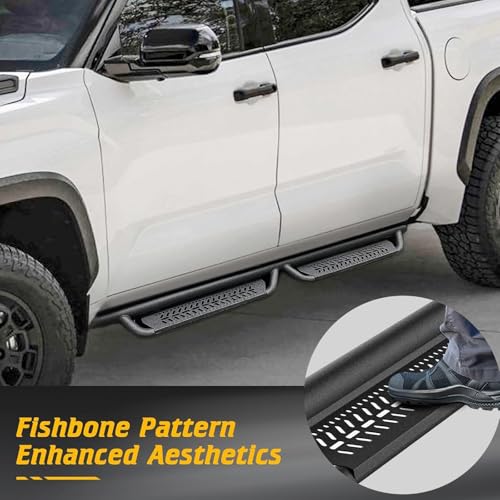 Estribos para Toyota Tundra CrewMax 2022-2026 de acero miniatura 5