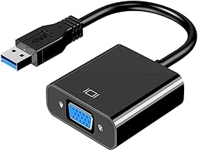 USB to VGA Adapter, USB 3.0/2.0 to VGA Converter HD 1080P Video Converter for PC Laptop HDTV Compatible with Windows XP/7/8/8.1/10