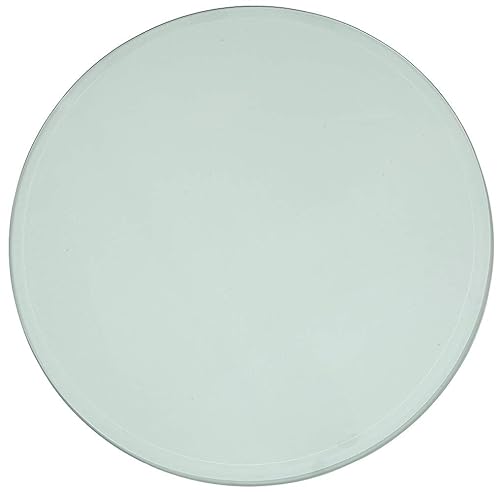 Miniatura 6 de Hamilton Hills Mesa de cristal acrílico pulido de 24 pulgadas  Almohadillas transparentes de 38 pulgadas de grosor biselado de 1 pulgada  Cubierta