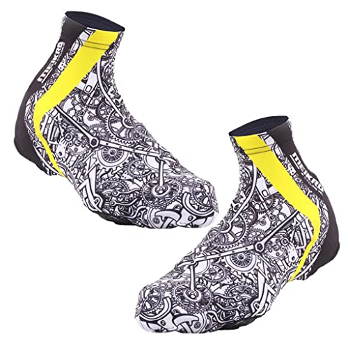 Couvre-chaussures vélo pour éliminer le froid aux pieds en tissu polyester