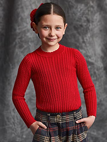 Abel & Lula Sweater for Girls Red3