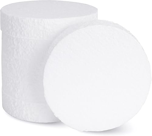 Paquete de 18 círculos de espuma de 5 pulgadas para manualidades (1 pulgada de grosor) círculo de espuma redondo para manualidades para proyectos de