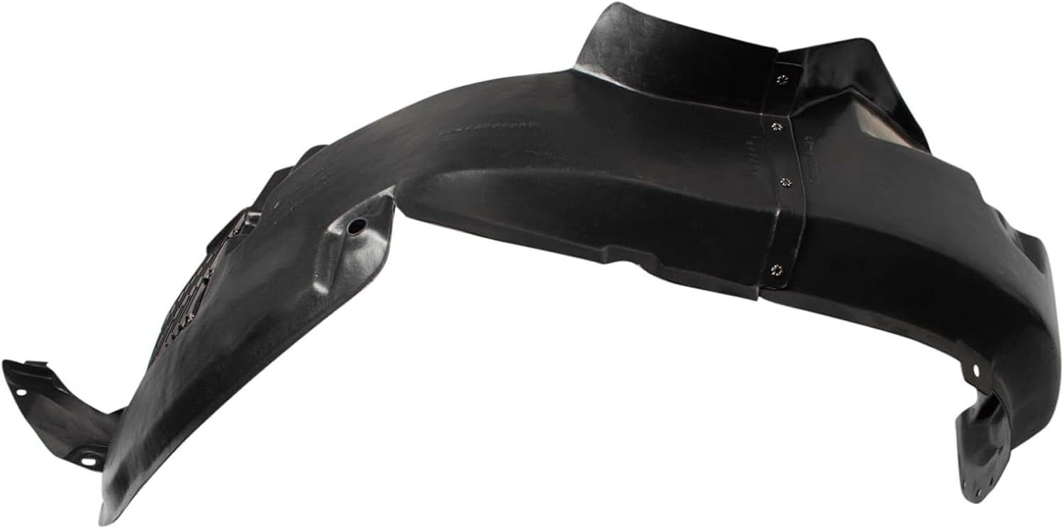 TRQ Front Left Inner Fender Liner Black Drivers Side Compatible with 2009-2010 Kia Sportage KI1248129