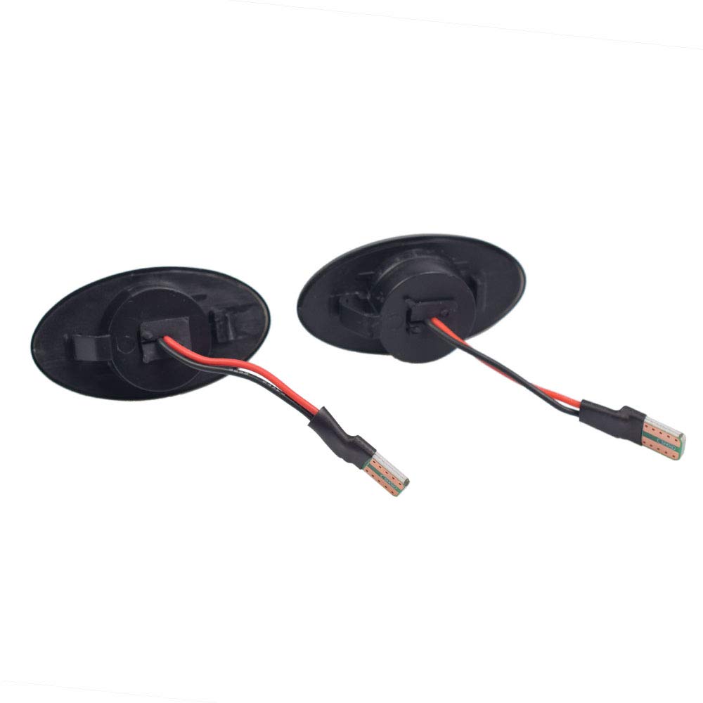 Dinámicos LED intermitentes laterales para B-M-W Mini Cooper R50 R52 R53 2002-2008 (negro)