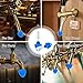 UCEHIPAW 100 Pcs Beer Plugs Tap Brush Reusable Draft Hygiene Brush Beer Faucet Cleaning Plug for Home Party Restaurant Bar (Blue)