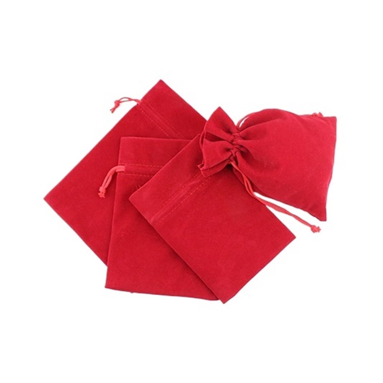 SHENJMAI Velvet Jewelry Pouches 50pcs Small Flannel Jewellery 5x7cm 7x9cm 10x15cm Velvet Drawstring Pouches Jewelry Packaging Wedding Favor Bag(Color2,9x12cm)