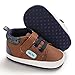 Sekantrol Baby Boys Girls First Walker Crib Newborn Shoes, Soft Rubber Sole Infant Sneakers Fashion High-Top Non-Slip Toddler Dress Moccasins Shoes (03-Brown, Infant, 12-18 Months, Medium)