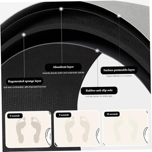 Tapis de sol antidérapant en diatomite absorbant de porte intérieur format 20x32 - 5