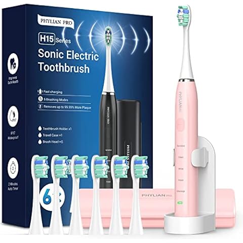 Elektrische Zahnbürste Schallzahnbürste für Erwachsene und Kind- PHYLIAN PRO Zahnbürste Elektrisch Cover