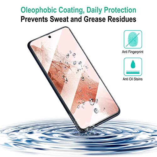 Aacl Galaxy S22 Plus Screen Protector Tempered Glass For Samsung Galaxy S22 Plus 5G,6.5 Inch [Fingerprint Unlock][Anti-Scratch][3 Pack] #TOP5