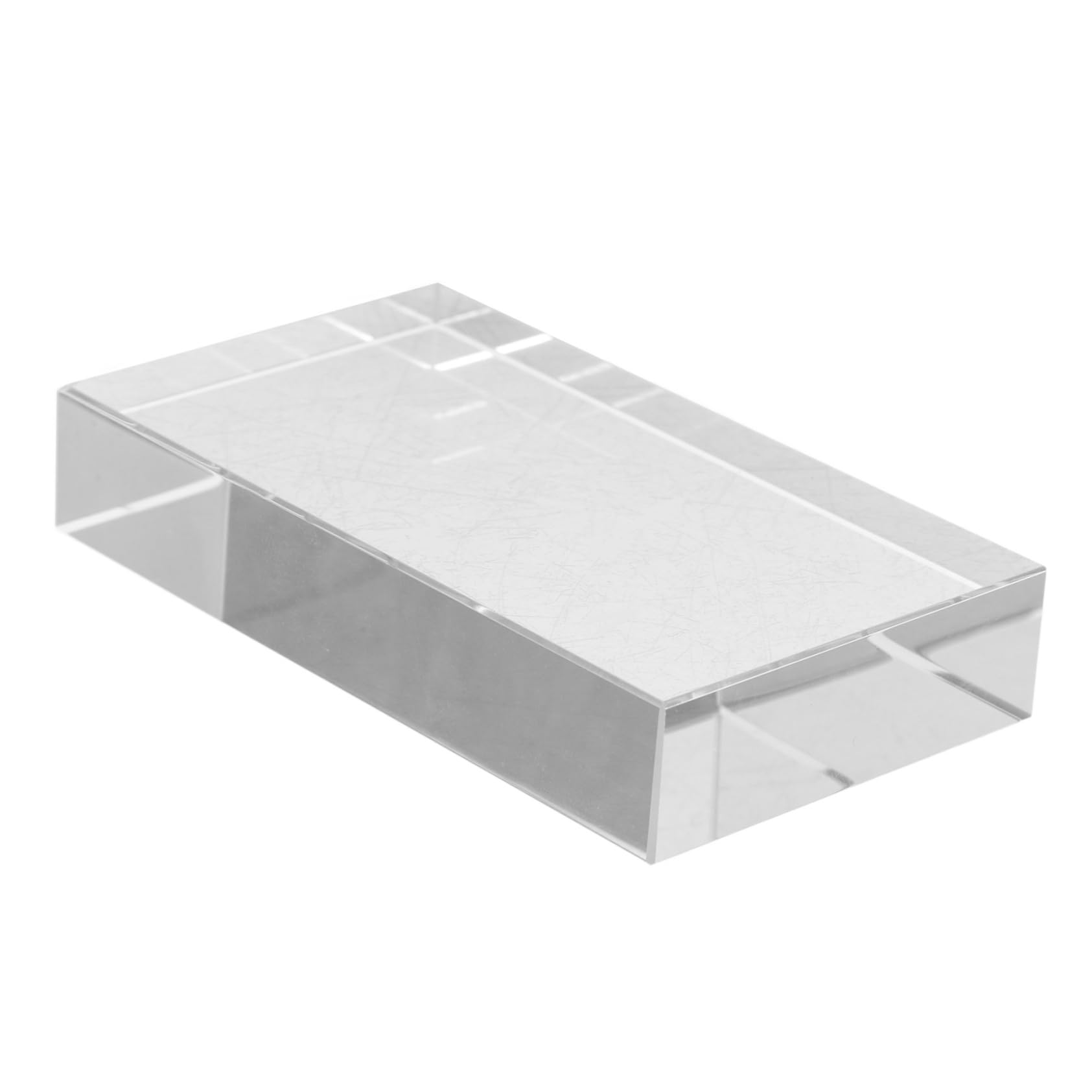 Healifty Rectangular Optical Prism Concave-Convex Style Glass for Boys and Girls Spectral Analysis Tool Decorative Sun Catcher