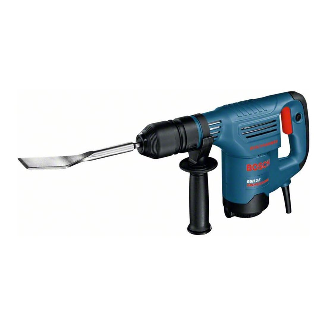 Bosch Professional marteau-piqueur GSH 3 E (avec burin carrelages, burin pointu, poignée auxiliaire, coffret de transport)