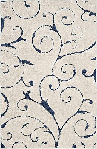 Image of F & B Rugs Luxurious Luck high Density Thick & Soft Shaggy Carpet Microfiber 2 Inch Pile Height 6 x 8 feet