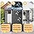 AECOJOY 14' x 10' Outdoor Hardtop Gazebo Pergola for Patio, 10x14 Large Galvanized Steel Heavy Duty Lean to Wall-Mounted Pergolas and Gazebos Clearance, Metal Patio Roof Awnings for Patio, Decks