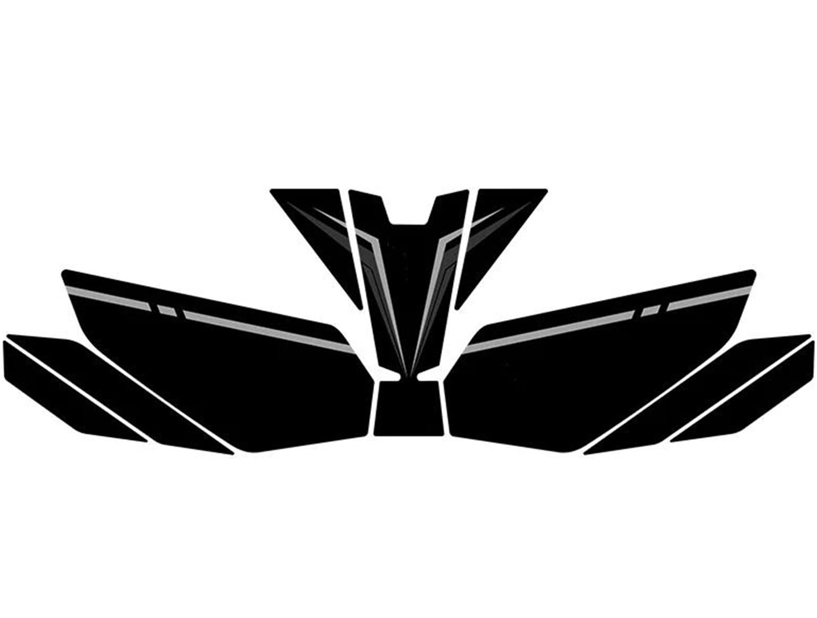 Dtsgcx Color15 Motorcycle Body Fairing Sticker Tank Pads Gas Grip Traction Protector For Ninja 400(Color15)